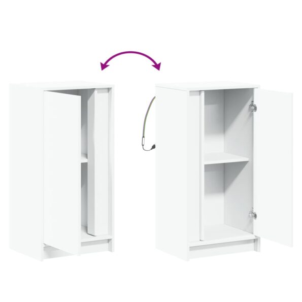 vidaXL Komoda s LED biela 77x34x85 cm kompozitné drevo – Obrázok 10