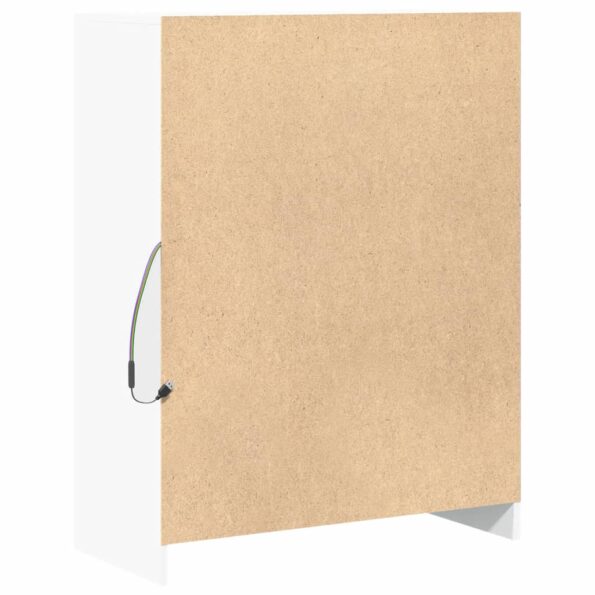 vidaXL Komoda s LED biela 77x34x100 cm kompozitné drevo – Obrázok 8