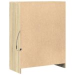 vidaXL Komoda s LED dub sonoma 77x34x100 cm kompozitné drevo – Obrázok 8