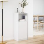 vidaXL Komoda s LED biela 42,5x34x100 cm kompozitné drevo – Obrázok 4