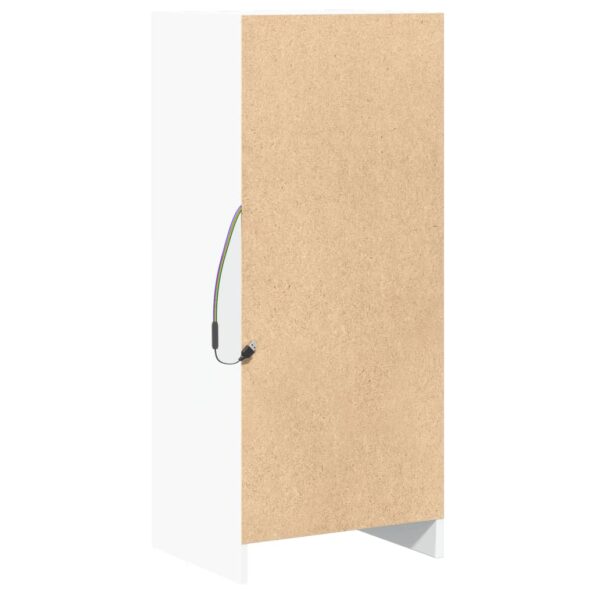 vidaXL Komoda s LED biela 42,5x34x100 cm kompozitné drevo – Obrázok 9