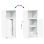 vidaXL Komoda s LED biela 42,5x34x100 cm kompozitné drevo – Obrázok 10