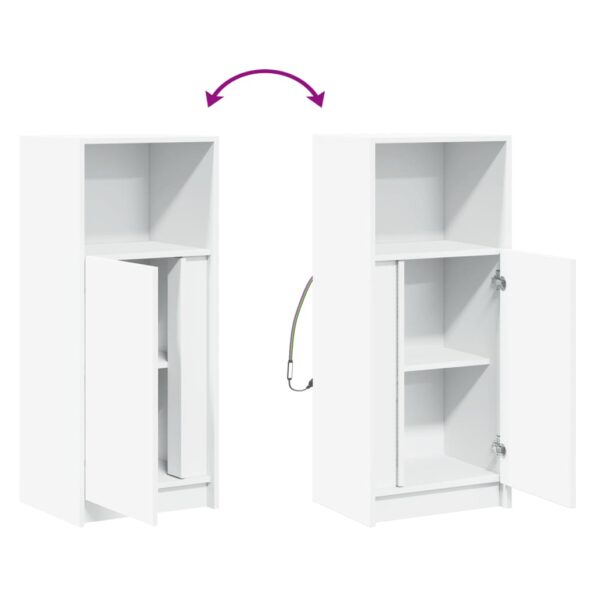 vidaXL Komoda s LED biela 42,5x34x100 cm kompozitné drevo – Obrázok 10