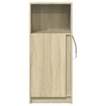 vidaXL Komoda s LED dub sonoma 42,5x34x100 cm kompozitné drevo – Obrázok 6