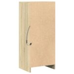 vidaXL Komoda s LED dub sonoma 42,5x34x100 cm kompozitné drevo – Obrázok 9