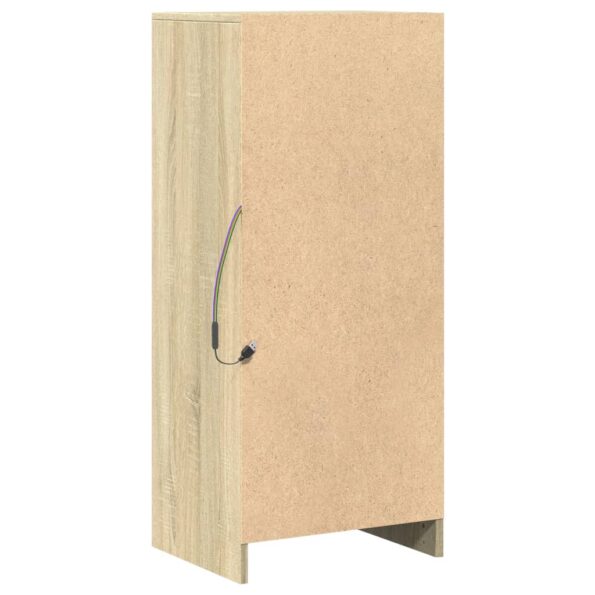 vidaXL Komoda s LED dub sonoma 42,5x34x100 cm kompozitné drevo – Obrázok 9