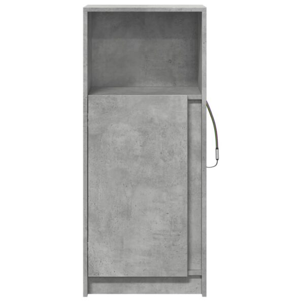 vidaXL Komoda s LED betónová sivá 42,5x34x100 cm kompozitné drevo – Obrázok 6