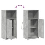 vidaXL Komoda s LED betónová sivá 42,5x34x100 cm kompozitné drevo – Obrázok 10