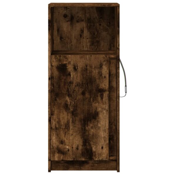 vidaXL Komoda s LED dymový dub 42,5x34x100 cm kompozitné drevo – Obrázok 6