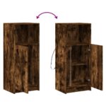 vidaXL Komoda s LED dymový dub 42,5x34x100 cm kompozitné drevo – Obrázok 10