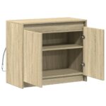 vidaXL Komoda s LED dub sonoma 72x34x61 cm kompozitné drevo – Obrázok 7