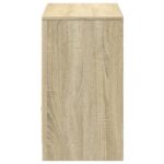 vidaXL TV stolík s LED dub sonoma 91x34x61 cm kompozitné drevo – Obrázok 7