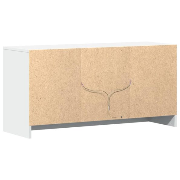 vidaXL TV stolík s LED biely 100x34x50 cm kompozitné drevo – Obrázok 8