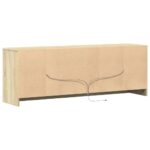 vidaXL TV stolík s LED dub sonoma 139,5x34x50 cm kompozitné drevo – Obrázok 8