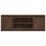 vidaXL TV stolík s LED hnedý dub 139,5x34x50 cm kompozitné drevo – Obrázok 6