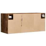 vidaXL TV nástenná skrinka s LED svetlami dymový dub 80x31x35 cm – Obrázok 8