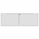 vidaXL TV nástenná skrinka s LED svetlami biela 100x31x35 cm – Obrázok 6