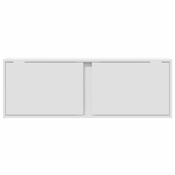 vidaXL TV nástenná skrinka s LED svetlami biela 100x31x35 cm – Obrázok 6