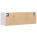 vidaXL TV nástenná skrinka s LED svetlami biela 100x31x35 cm – Obrázok 8