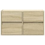 vidaXL TV nástenná skrinka s LED svetlami dub sonoma 80x31x45 cm – Obrázok 6