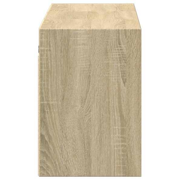 vidaXL TV nástenná skrinka s LED svetlami dub sonoma 130x31x45 cm – Obrázok 7