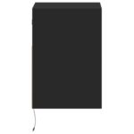 vidaXL TV nástenná skrinka s LED svetlami čierna 41x31x45 cm – Obrázok 7