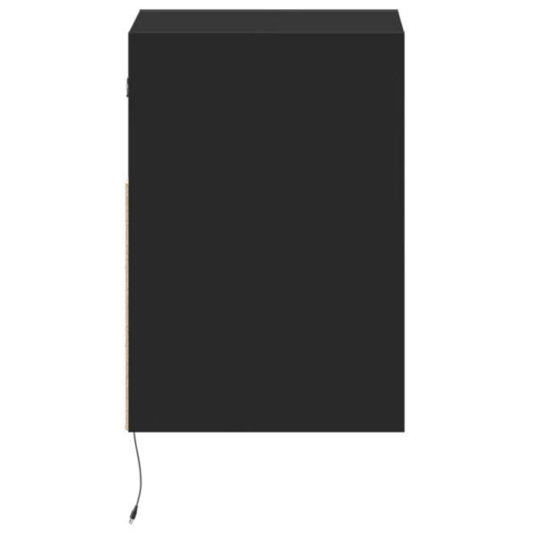 vidaXL TV nástenné skrinky s LED svetlami 2 ks čierne 41x31x45 cm – Obrázok 7