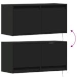 vidaXL TV nástenná skrinka s LED svetlami čierna 80x31x38 cm – Obrázok 10