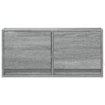 vidaXL TV nástenná skrinka s LED svetlami sivá sonoma 80x31x38 cm – Obrázok 6