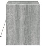 vidaXL TV nástenná skrinka s LED svetlami sivá sonoma 80x31x38 cm – Obrázok 7