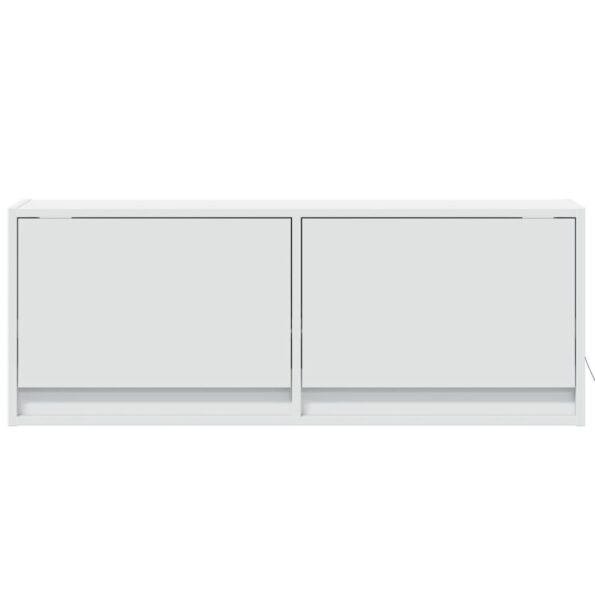 vidaXL TV nástenná skrinka s LED svetlami biela 100x31x38 cm – Obrázok 6