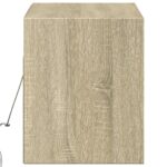 vidaXL TV nástenná skrinka s LED svetlami dub sonoma 100x31x38 cm – Obrázok 7