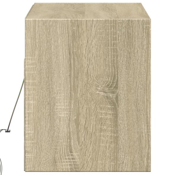 vidaXL TV nástenná skrinka s LED svetlami dub sonoma 100x31x38 cm – Obrázok 7