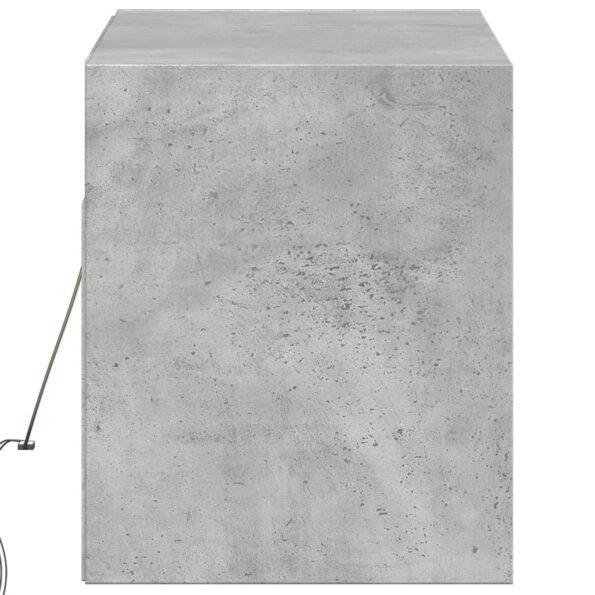 vidaXL TV nástenná skrinka s LED svetlami betónovo sivá 100x31x38 cm – Obrázok 7