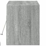 vidaXL TV nástenná skrinka s LED svetlami sivá sonoma 100x31x38 cm – Obrázok 7