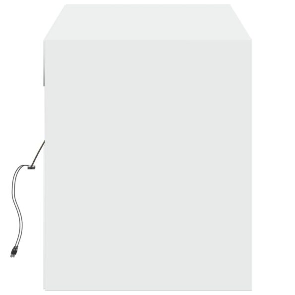 vidaXL TV nástenná skrinka s LED svetlami biela 140x31x38 cm – Obrázok 7