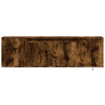 vidaXL TV nástenná skrinka s LED svetlami dymový dub 135x31x39,5 cm – Obrázok 6