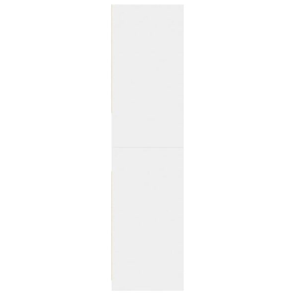 vidaXL Šatník biely 80x50x200 cm kompozitné drevo – Obrázok 5