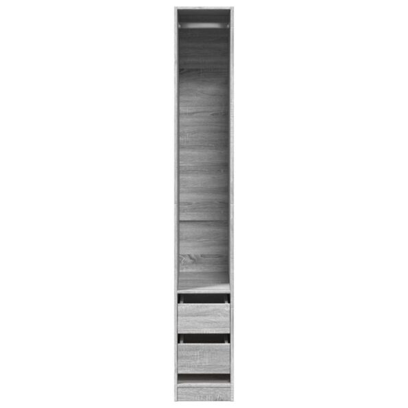 vidaXL Šatník sivý sonoma 30x50x200 cm kompozitné drevo – Obrázok 4