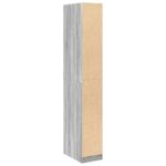 vidaXL Šatník sivý sonoma 30x50x200 cm kompozitné drevo – Obrázok 7
