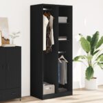 vidaXL Šatník čierny 80x50x200 cm kompozitné drevo – Obrázok 3