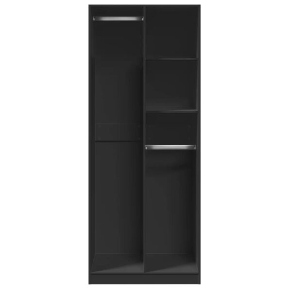 vidaXL Šatník čierny 80x50x200 cm kompozitné drevo – Obrázok 4