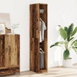 vidaXL Šatník staré drevo 30x50x200 cm kompozitné drevo – Obrázok 3