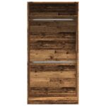 vidaXL Šatník staré drevo 100x50x200 cm kompozitné drevo – Obrázok 4