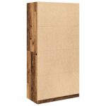 vidaXL Šatník staré drevo 100x50x200 cm kompozitné drevo – Obrázok 6
