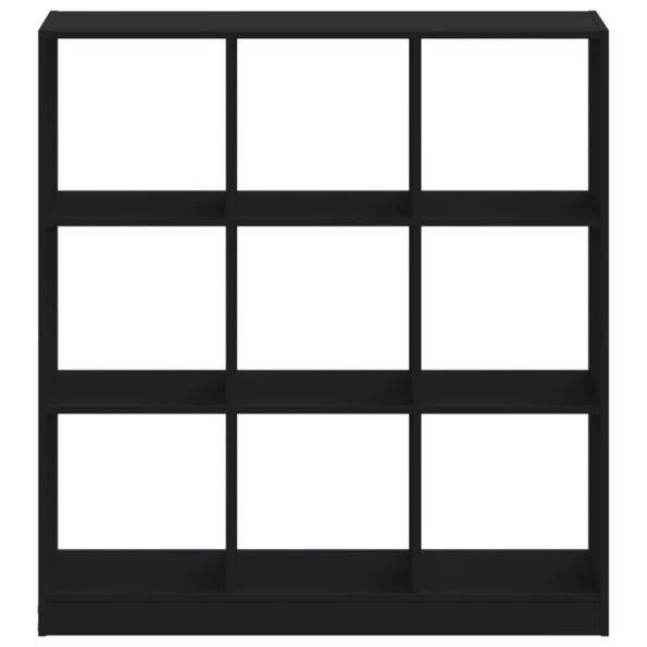 vidaXL Knižnica čierna 102x32x108 cm kompozitné drevo – Obrázok 4
