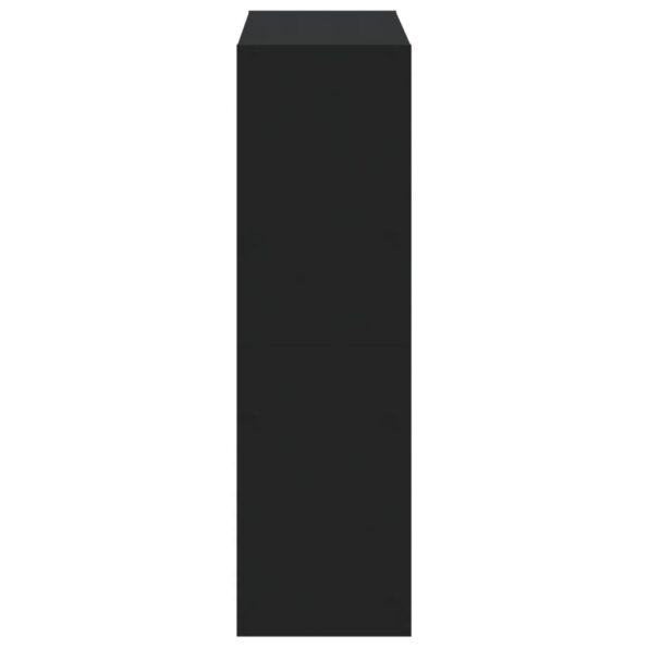 vidaXL Knižnica čierna 102x32x108 cm kompozitné drevo – Obrázok 5