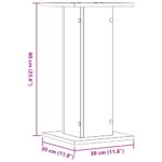 vidaXL Stojany na rastliny 2 ks biele 30x30x60 cm kompozitné drevo – Obrázok 10