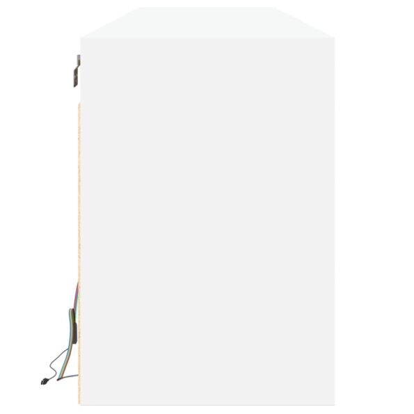 vidaXL TV nástenná skrinka s LED biela 180x31x45 cm – Obrázok 7