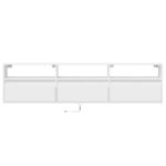 vidaXL TV nástenná skrinka s LED biela 180x31x45 cm – Obrázok 6